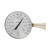 15" Beige and White Round Dial Thermometer with Scales - IMAGE 1