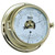 10" Gold and White Adjustable Round Barometer and Thermometer - IMAGE 1