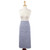 30" Blue Solid Chambray Bistro Apron with Adjustable Strap - IMAGE 3