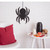 Set of 2 Black Foam Spider Hanging Halloween Decoration - IMAGE 3