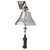 8" Silver and Navy Blue Traditional Bell with Lanyard - IMAGE 1