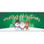7' x 16' Green and White "Merry Christmas" Double Car Garage Door Banner - IMAGE 1