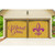 7' x 8' Purple and Gold Glitter Split Car Garage Banner Door - IMAGE 2