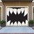 7' x 8' Black and White Scary Teeth Halloween Single Car Garage Door Banner - IMAGE 2