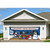 7' x 16' Blue and White "Happy Holidays" Outdoor Double Car Garage Door Banner - IMAGE 2