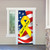 80" x 36" Red and White Support Our Troops Patriotic Front Door Banner - IMAGE 2