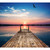 Sunset on the Pier Single Car Garage Door Banner - 7' x 8' - IMAGE 1