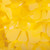 15' Yellow Contemporary Floral Sheeting Party Streamers - IMAGE 2