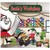 7' x 8' Red and Green Santa's Workshop Outdoor Split Car Garage Door Banner - IMAGE 1