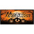 7' x 16' Black and Orange Jack-O'-Lantern Halloween Double Car Garage Door Banner - IMAGE 1