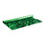 15' Green Contemporary Metallic Floral Sheeting Party Streamers - IMAGE 1