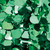 15' Green Contemporary Metallic Floral Sheeting Party Streamers - IMAGE 2