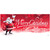 7' x 16' Red and White "Merry Christmas" Outdoor Car Garage Door Banner - IMAGE 1