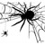 7' x 8' Black and White Spiders Halloween Split Car Garage Door Banner - IMAGE 2