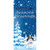 80" x 36" Blue and White Winter Wonderland Front Door Banner Mural Sign Decoration - IMAGE 1