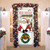 80" x 36" Red and Green Santa's Reindeer Barn Front Door Banner Mural Sign Decoration - IMAGE 2