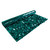 15' Teal Green Contemporary Metallic Floral Sheeting Party Streamers - IMAGE 1