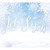 7' x 8' Blue and White "Let It Snow" Single Car Garage Door Banner - IMAGE 1