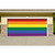 7' x 16' Red and Blue LGBT Striped Outdoor Double Car Garage Door Banner - IMAGE 2