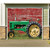 7' x 8' Red and Green Tractor Single Car Garage Door Banner - IMAGE 2