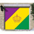 Mardi Gras Crown Single Car Garage Banner Door - 7' x 8' - IMAGE 2