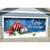 7' x 16' Navy Blue and Red "Happy Holidays " Double Car Garage Door Banner - IMAGE 2