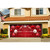 7' x 16' Red and White "Merry Christmas and Happy New Year" Outdoor Double Car Garage Door Banner - IMAGE 2