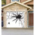 7' x 8' White and Black Spiders Halloween Single Car Garage Door Banner - IMAGE 2