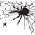 Spider Web Halloween Single Car Garage Door Banner - 7' x 8' - IMAGE 1