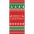 80" x 36" Red and Green Merry Christmas Front Door Banner Mural Sign Decoration - IMAGE 1