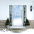 80" x 36" White and Blue "Let It Snow" Christmas Front Door Banner Mural Sign Decoration - IMAGE 2