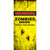 36" x 80" Yellow and Black "ZOMBIES INSIDE" Halloween Front Door Banner Mural Sign Decoration - IMAGE 1