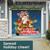 Santa's Merry Christmas Takeoff  Single Car Garage Door Banner - 7' x 8' - IMAGE 4