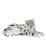Handcrafted Laying Snow Leopard Stuffed Animal - 25.75" - Set of 2 - IMAGE 1