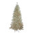 6' Pre-Lit Silver Champagne Artificial Metallic Tinsel Christmas Tree - Clear Lights - IMAGE 1