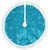 20" Blue Glittered Mini Christmas Tree Skirt with Fur Trim - IMAGE 2