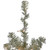 3' Metallic Platinum Artificial Tinsel Christmas Tree - Clear Lights - IMAGE 4