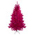 Metallic Tinsel Artificial Christmas Tree - 7' - Dark Pink - Unlit - IMAGE 2