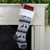 21" Black, Gray and White Rustic Lodge Knit Christmas Stocking with High Pile Fleece Cuff - IMAGE 2