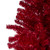 7' Metallic Red Tinsel Artificial Christmas Tree - Unlit - IMAGE 4