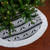 Nordic Reindeer Christmas Tree Skirt with Fleece Border - Black and White - 48" - IMAGE 1