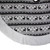 48" Black and White Knitted Reindeer Lodge Round Christmas Tree Skirt - IMAGE 3