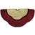 60" Red and Gold Scalloped Sequined Christmas Tree Skirt - IMAGE 2