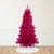 9' Metallic Pink Tinsel Artificial Christmas Tree - Unlit - IMAGE 1