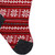 23" Red, Gray and White Knit Christmas Stocking with High Pile Fleece Cuff - IMAGE 4