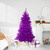 6' Metallic Purple Tinsel Artificial Christmas Tree - Unlit - IMAGE 1