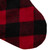 23" Black and Red Rustic Buffalo Plaid Christmas Stocking - IMAGE 5