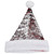 15" Red and Silver Reversible Sequined Christmas Santa Hat with Faux Fur Cuff - IMAGE 6