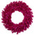 Metallic Tinsel Artificial Christmas Wreath - 24" - Dark Pink - Unlit - IMAGE 2