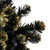 Pre-Lit LED Black Crystal Pine with Gold Glitter Artificial Christmas Tree - 7.5 ft Clear Lights - IMAGE 5
